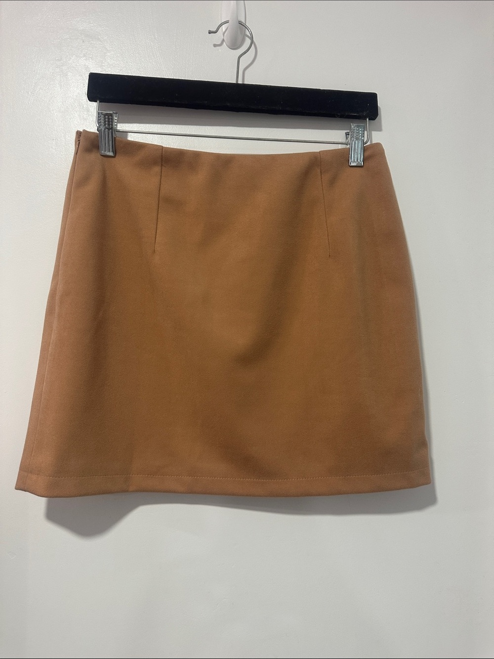 Classic A-Line Mini Skirt in Camel